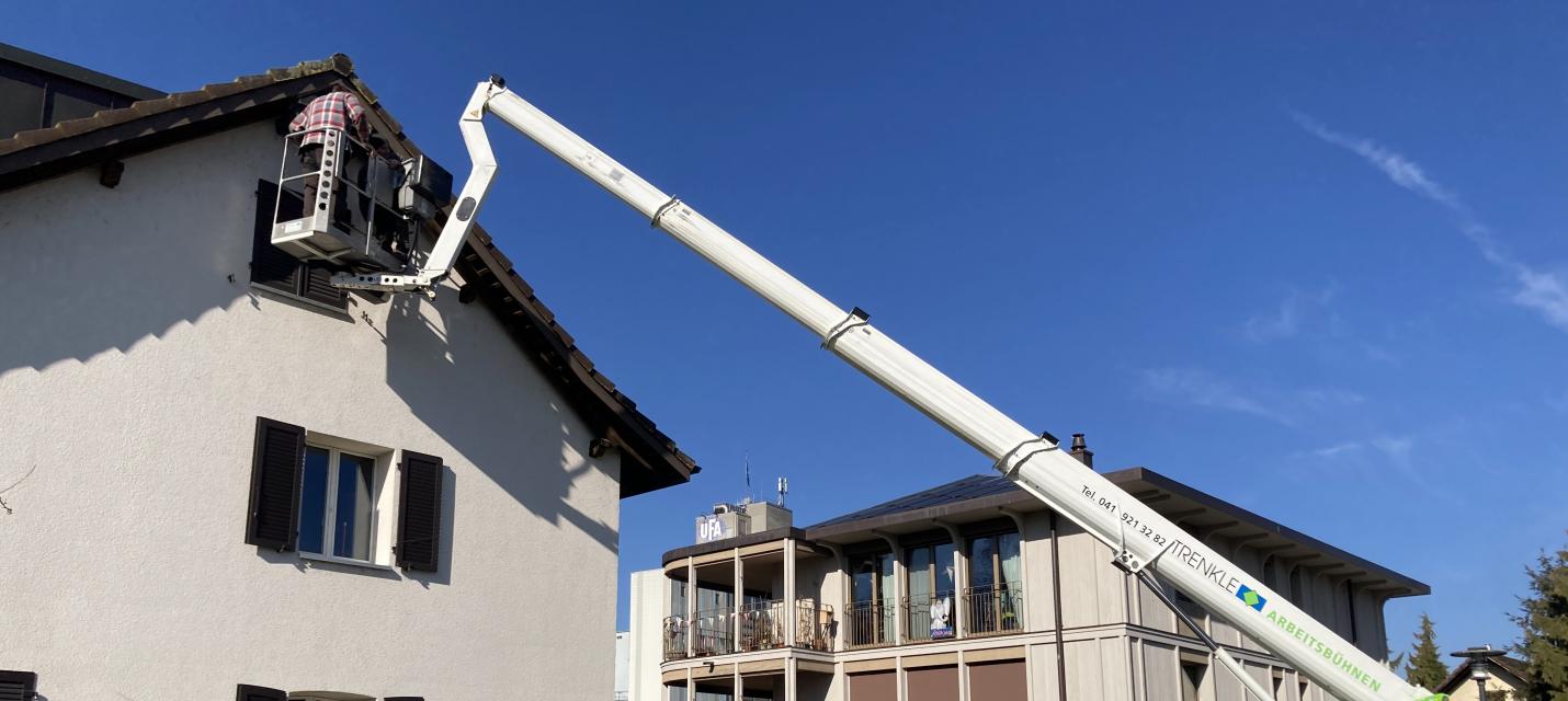 Hebebühne im Einsatz